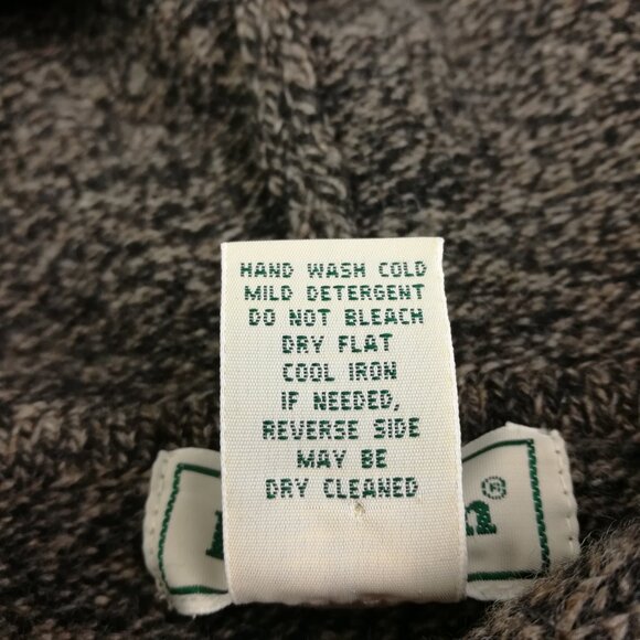 Vintage LL Bean Hoodie Sweater Lambswool Blend Full Zip Gray Womens Medium - Picture 4 of 9